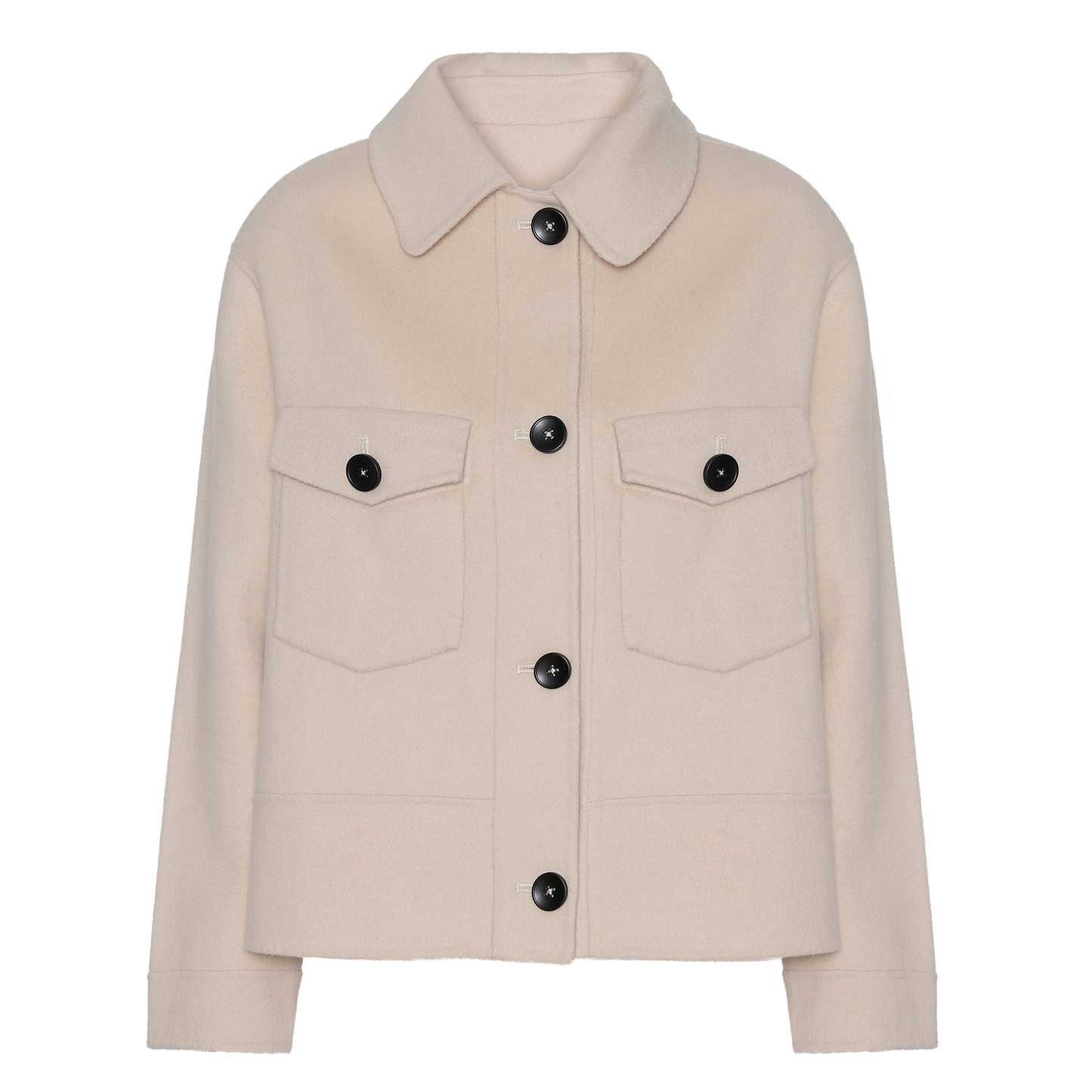 Luna Short Wool Jacket Cream White - Sample