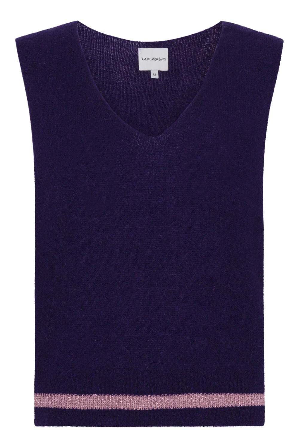 Anya V-Neck Vest Violet - Sample