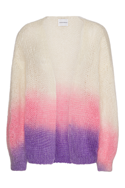 Olivia Mohair Cardigan Pink / Lilac Ombre