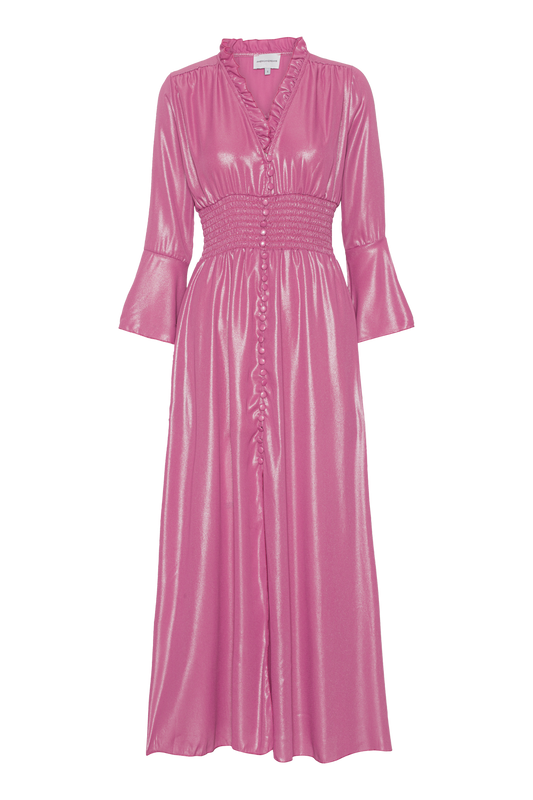 Sally Long Shimmer Dress Pink