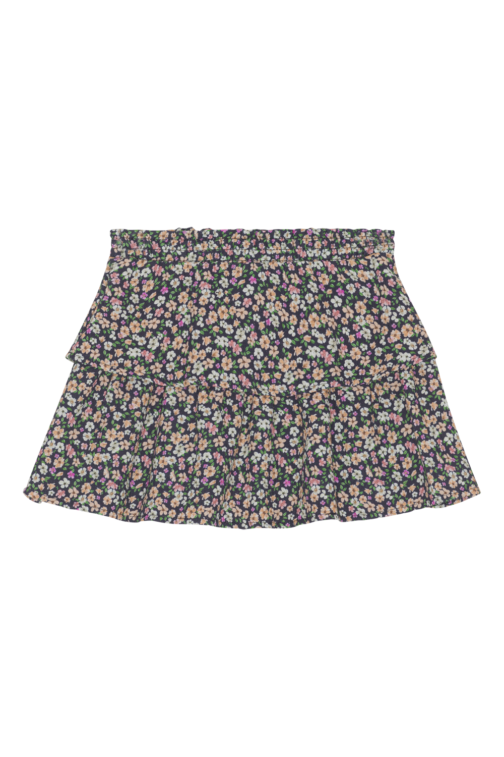 Sally Cotton Skirt Kids Navy Flower - Sample