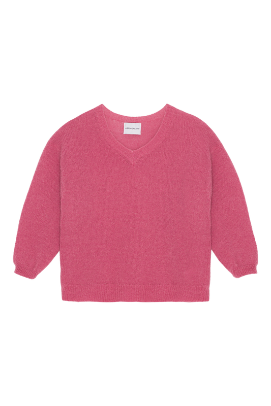 Silja V Neck Pullover Kids Pink - Sample