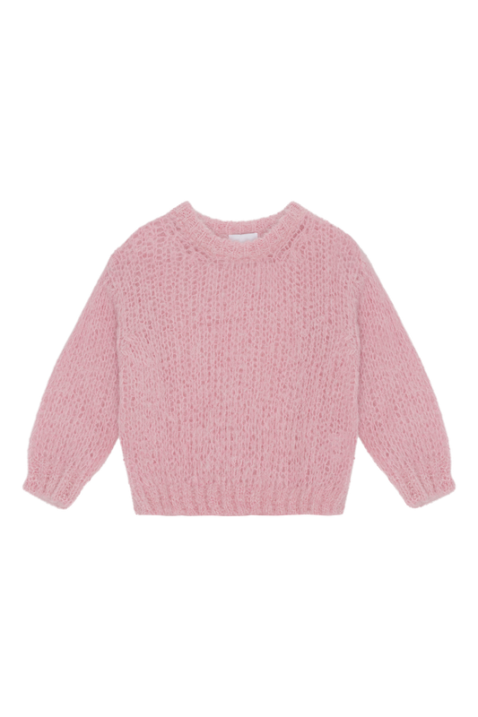 Leonnie Alpaca Pullover Kids Light Pink - Sample