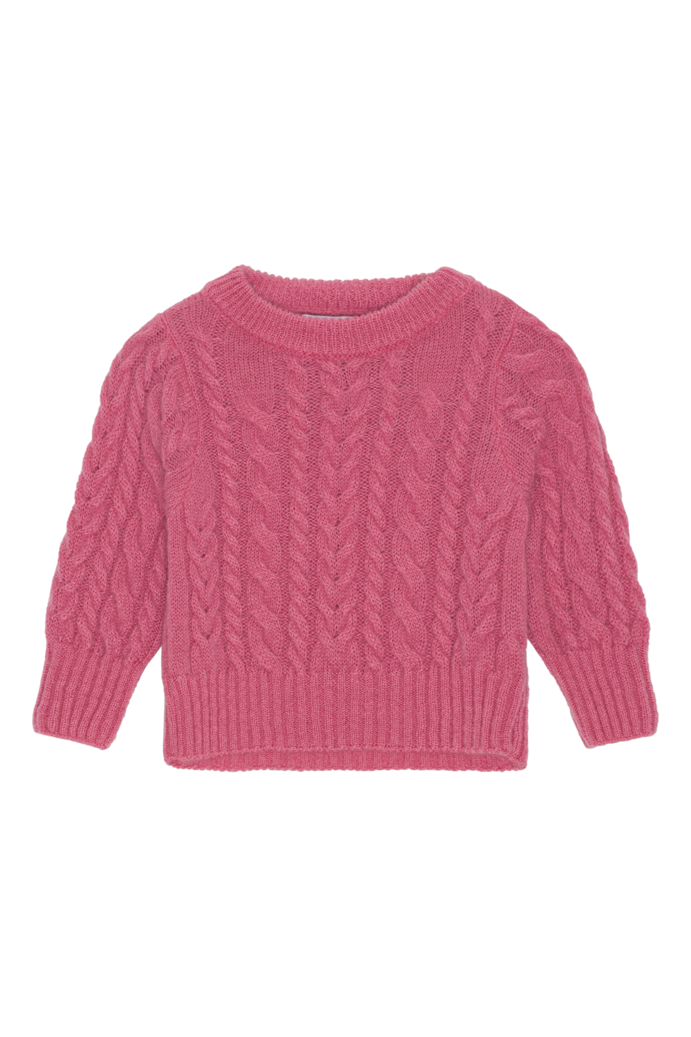 Lily Cable Knit Pullover Kids Pink - Sample
