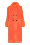 Fiona Long Wool Coat Orange