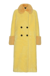 Fiona Long Wool Coat Yellow