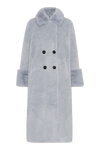 Fiona Long Wool Coat Light Blue