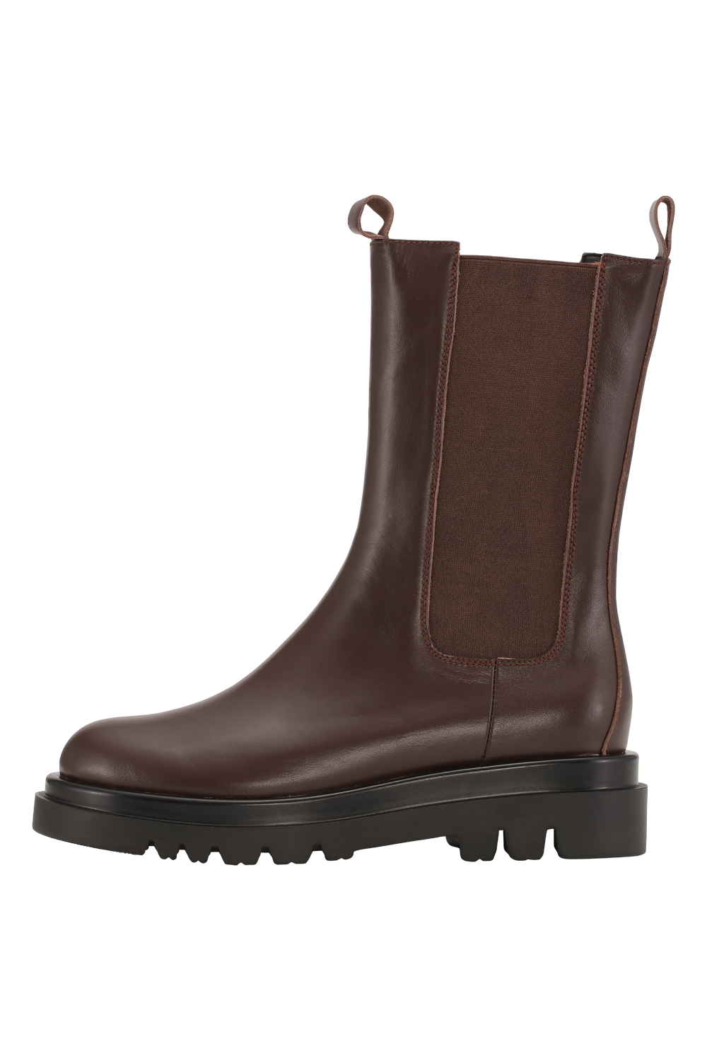 Kimora Leather Boots Dark Brown | Americandreams