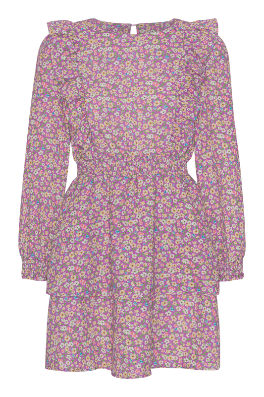 Patricia LS Cotton Dress Light Pink Flower