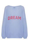 Silja Back Letters Light Blue W/ Coral Red Letters (DREAM)