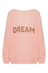 Silja Back Letters Peach W/ Medium Brown Letters (DREAM)