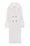 Fiona Long Wool Coat White