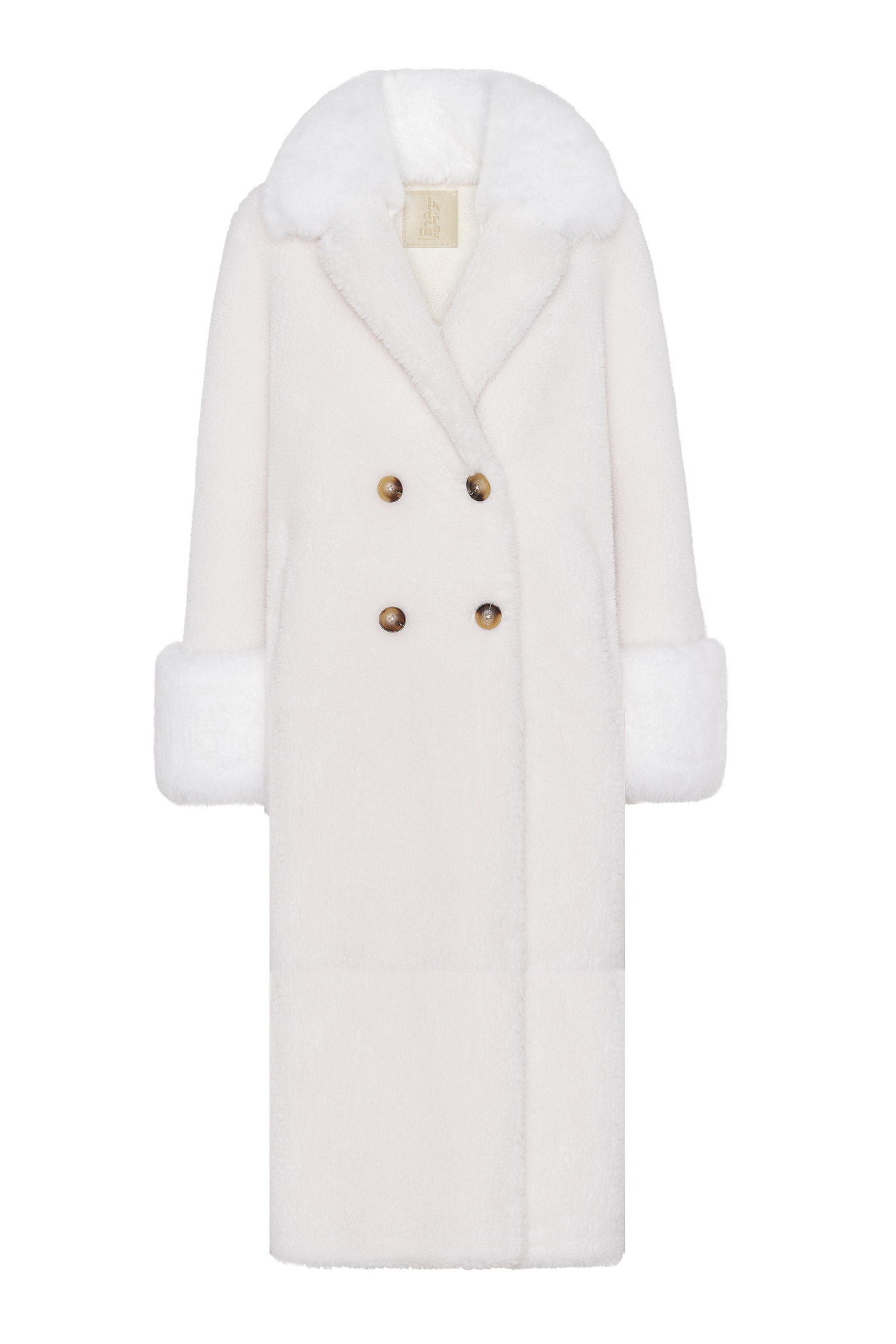 Fiona Long Wool Coat White