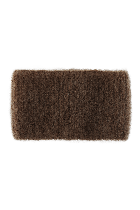 Nola Mohair Headband Dark Brown