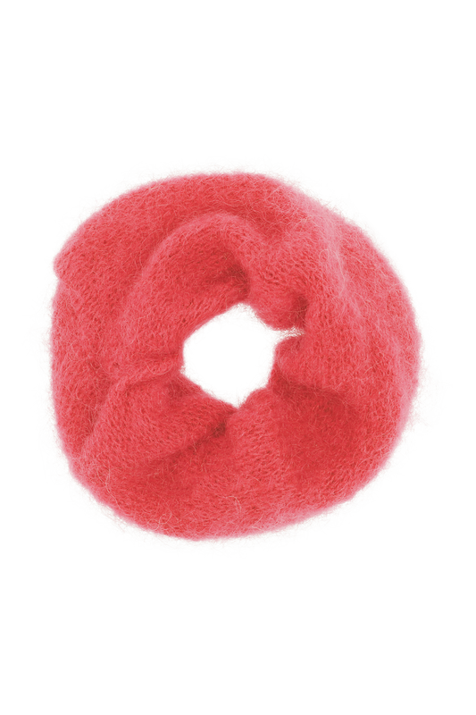 Tullah Knit Scrunchie Coral Red