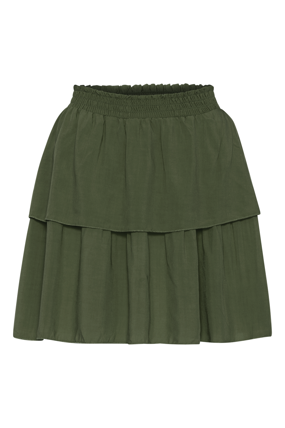 Sally Short Skirt Solid Army Green | Americandreams