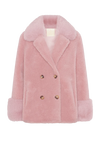 Fiona Short Wool Coat Light Pink