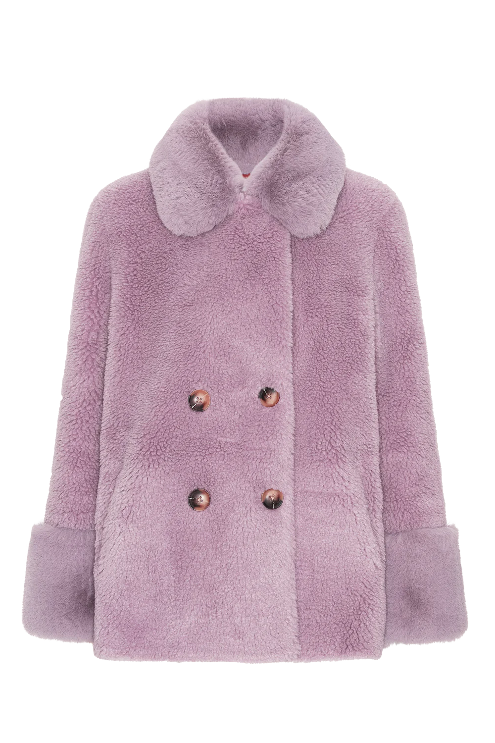 Fiona Short Wool Coat Lavender