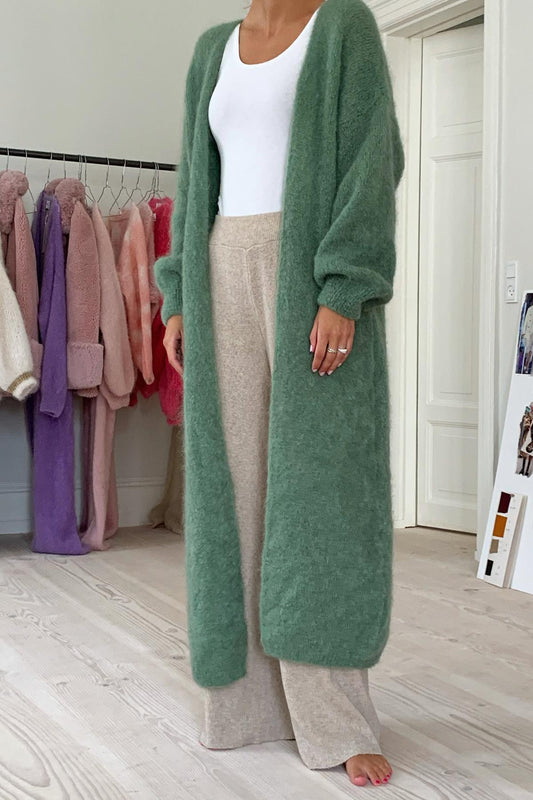 Lee Long Cardigan Dusty Green