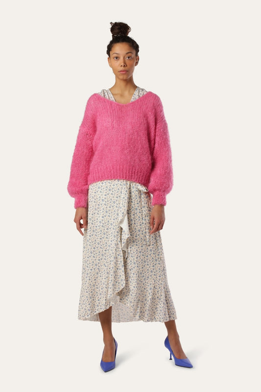 Milana LS Mohair Knit Pink