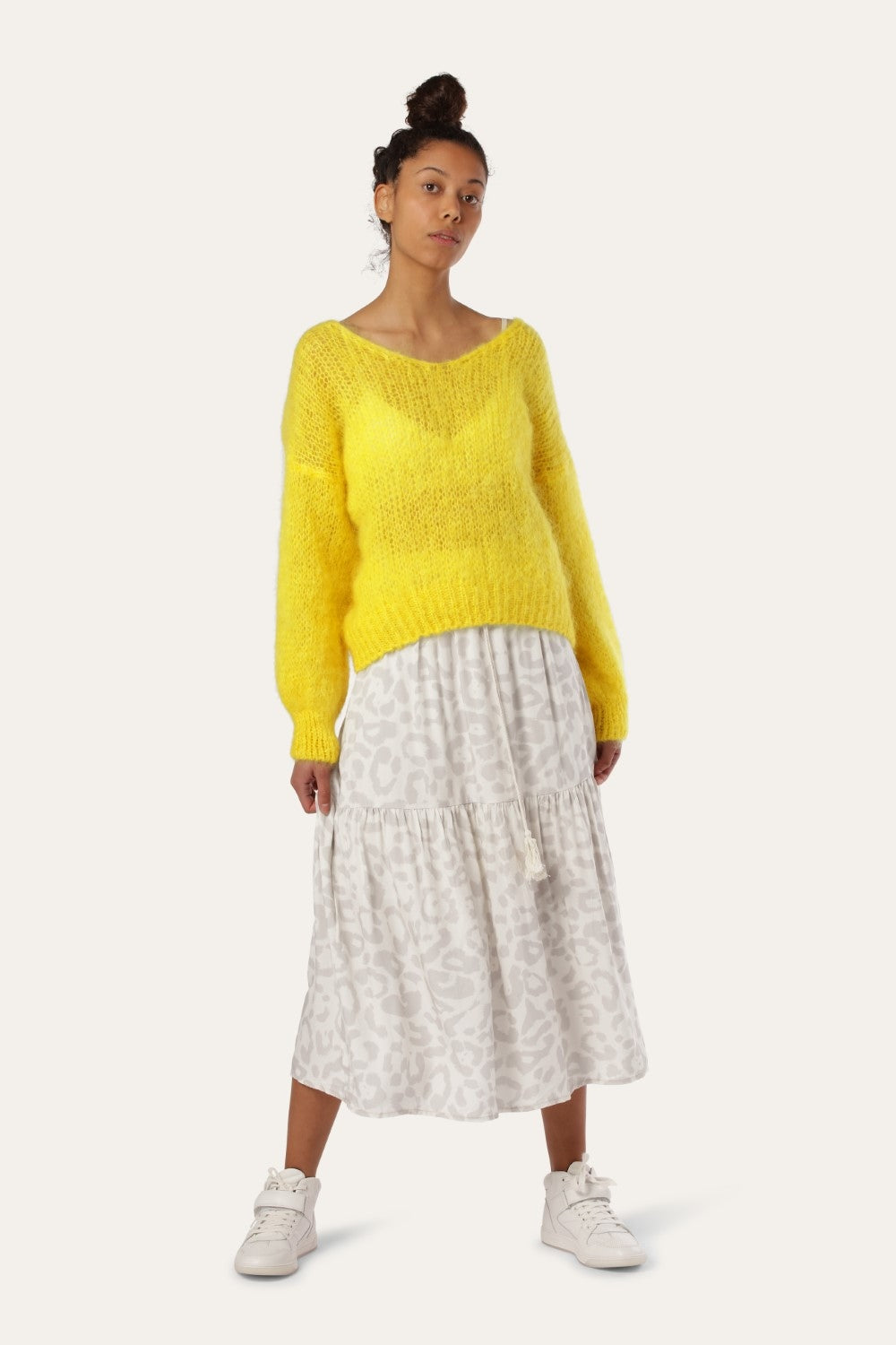 Milana LS Mohair Knit Yellow