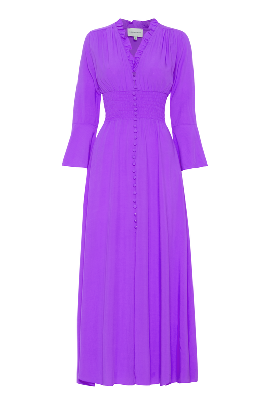 Sally Long Dress Dark Lilac