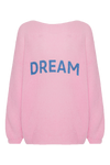 Silja Back Letters Light Pink W/ Blue Letters (DREAM)