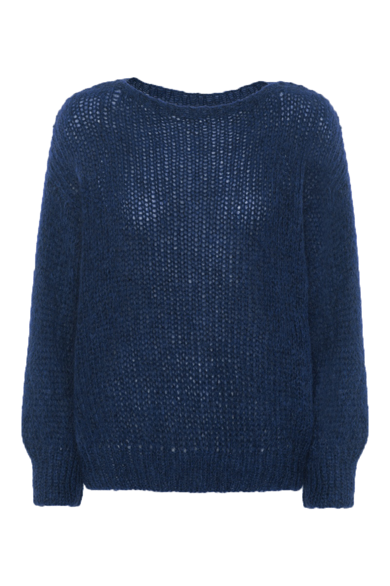 Amira Knit Pullover Navy Blue