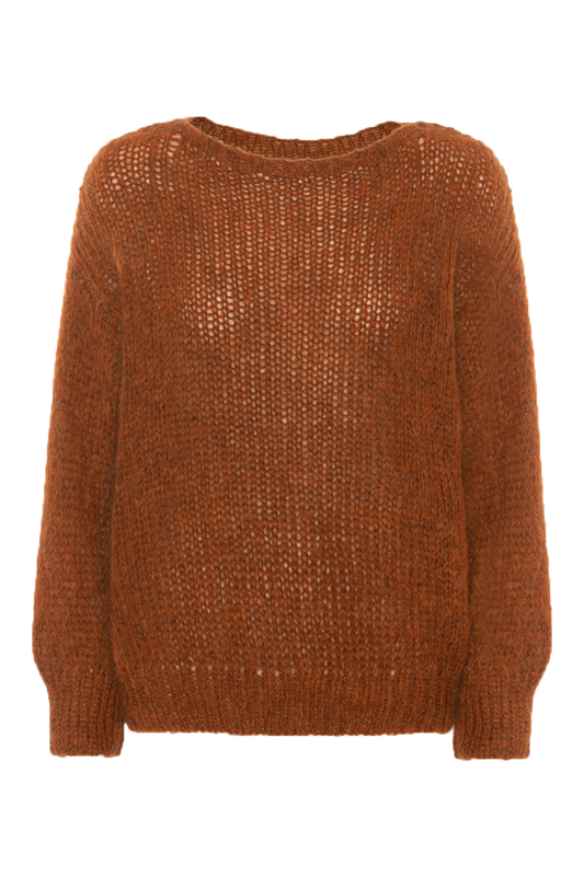 Amira Knit Pullover Rust