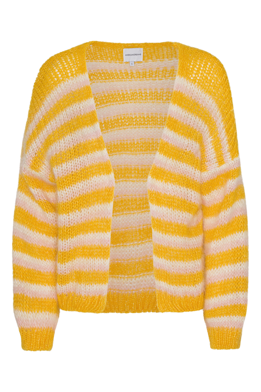 Ramona Knit Cardigan Yellow Striped