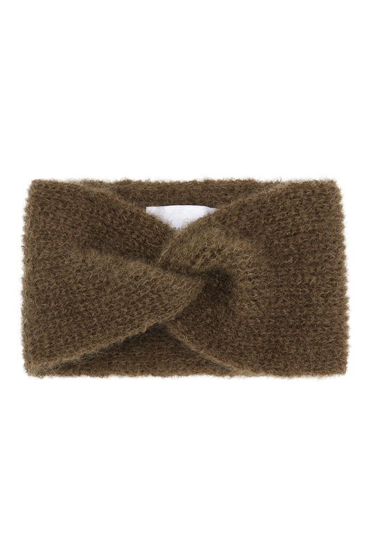 Andy Knit Headband Dark Brown