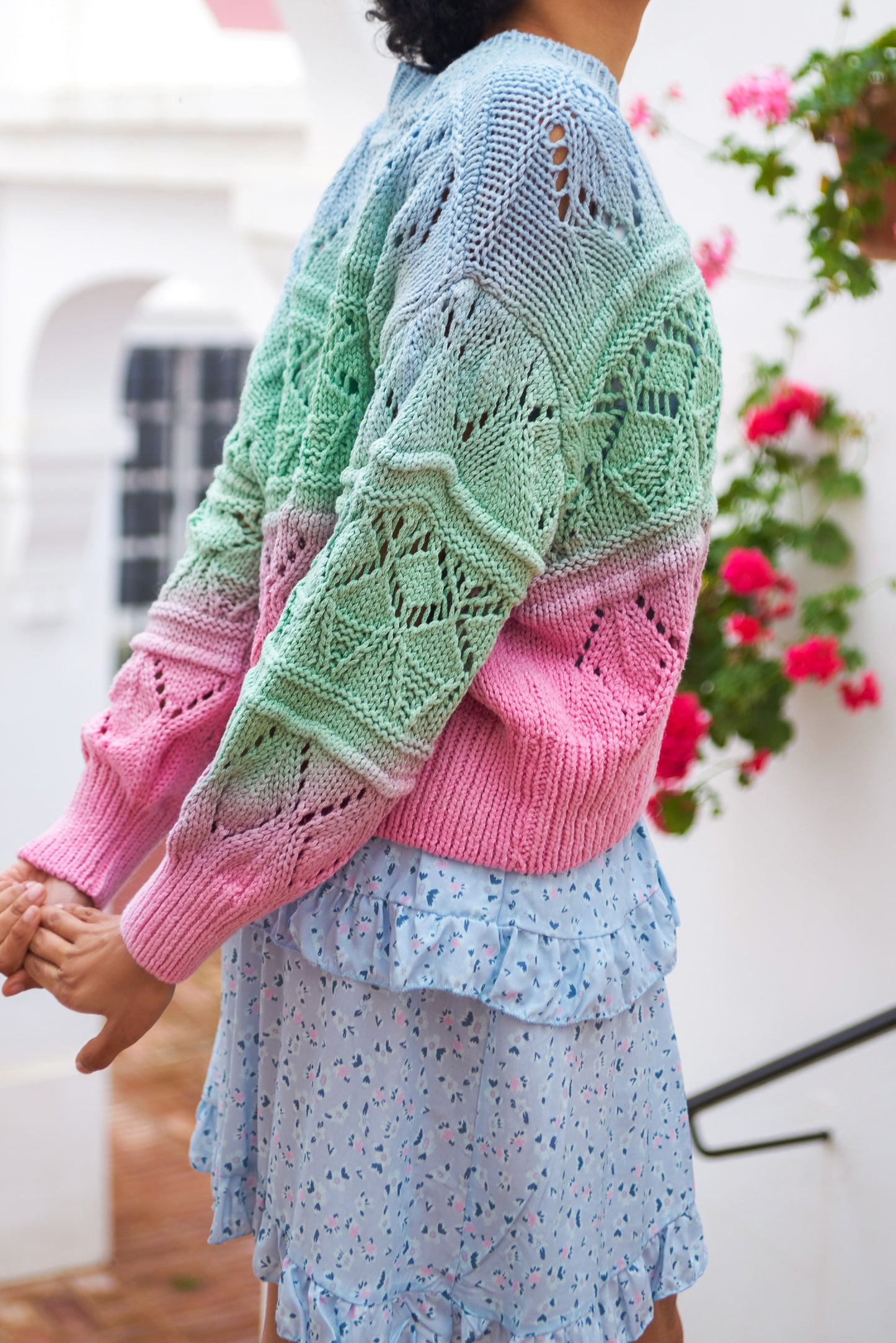 Cassie Cotton Pullover Candy Ombre