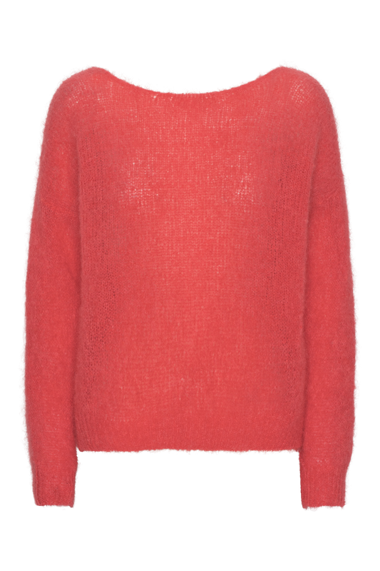 Carly Pullover Coral Red
