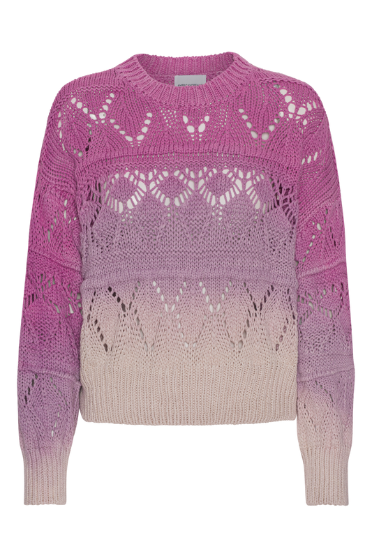 Cassie Cotton Pullover Lilac Ombre
