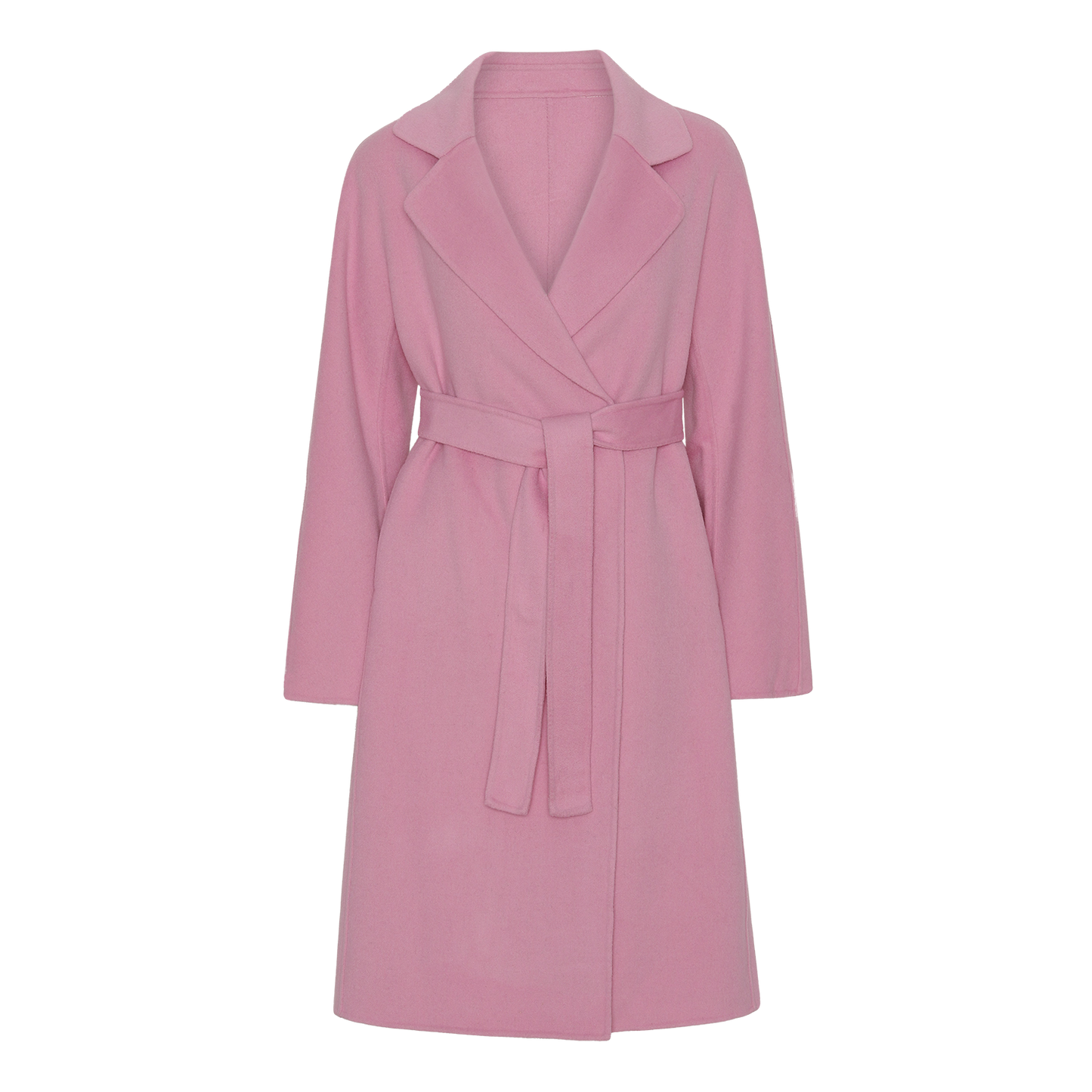 Claudette Merino Wool Coat Long Light Pink - Sample