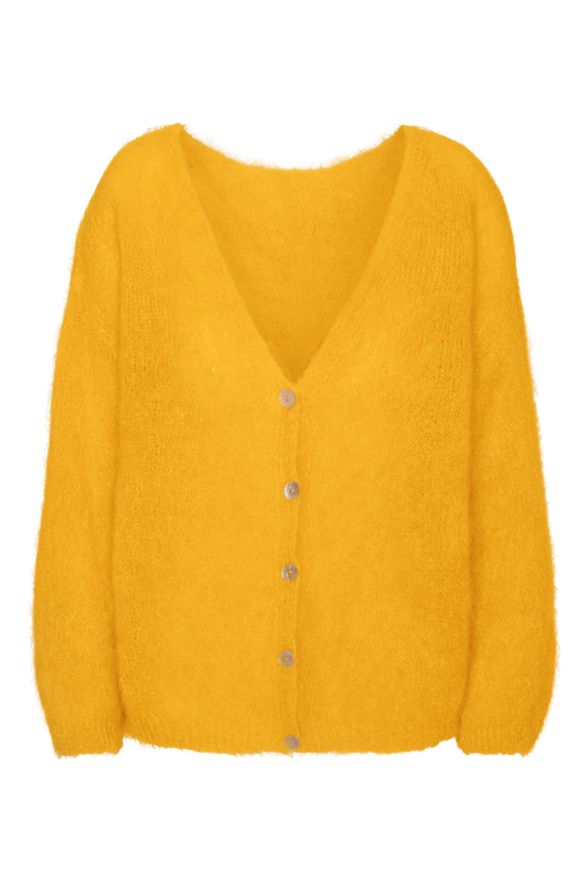 Cornelia LS Cardigan Burnt Yellow
