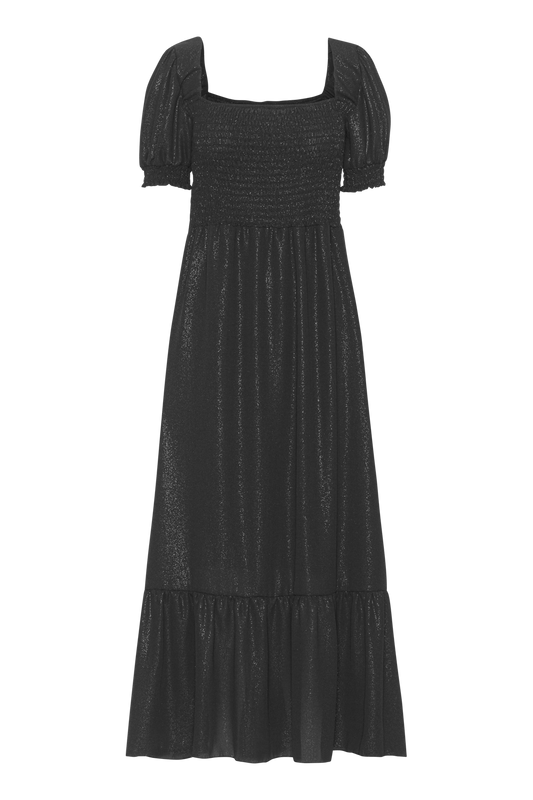 Jade Shimmer Long Dress Black - Sample