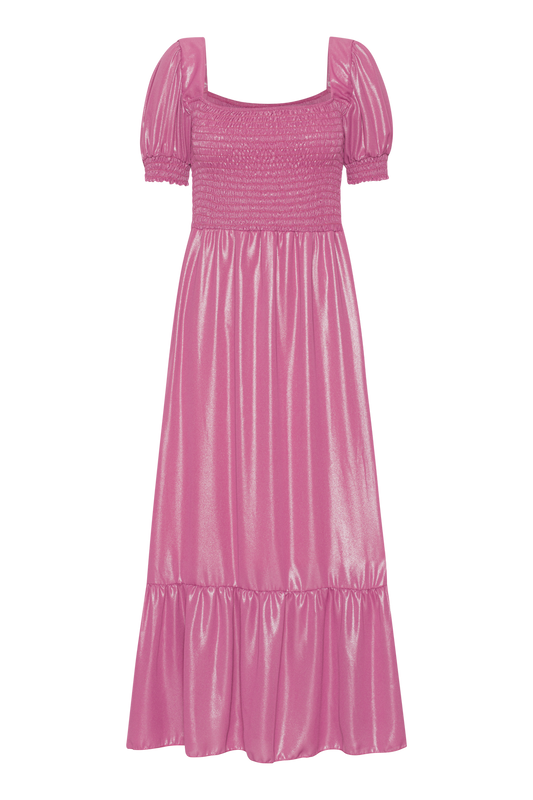 Jade Shimmer Long Dress Pink - Sample