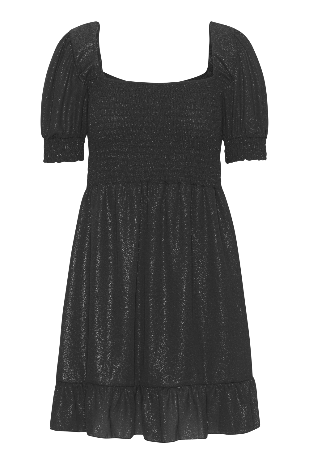 Jade Shimmer Short Dress Black - Sample