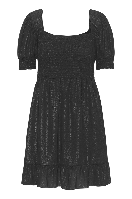 Jade Shimmer Short Dress Black - Sample