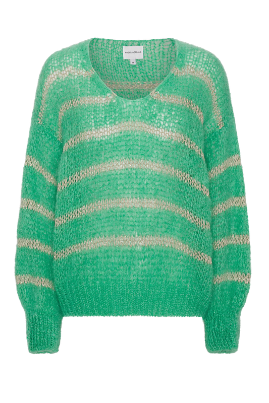 Katie Knit Emerald Green W/Gold - Sample