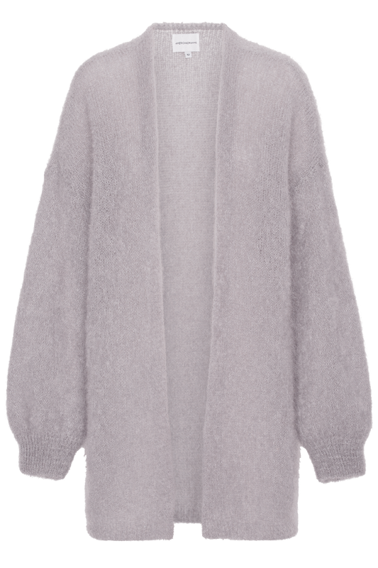 Lee Midi Cardigan Light Grey