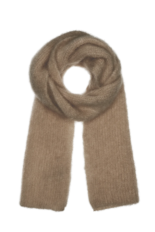 Lisa Mohair Scarf Medium Brown