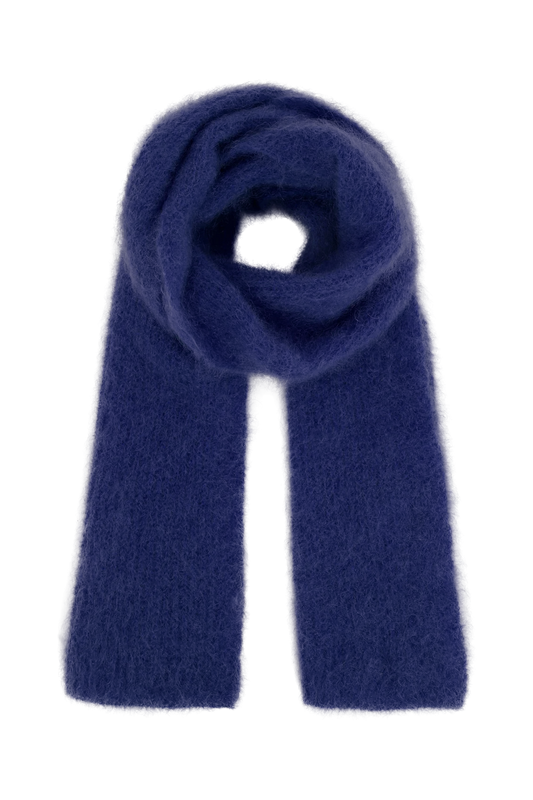 Lisa Mohair Scarf Navy Blue