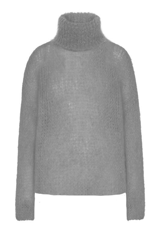 Livia LS Roll Neck Pullover Grey