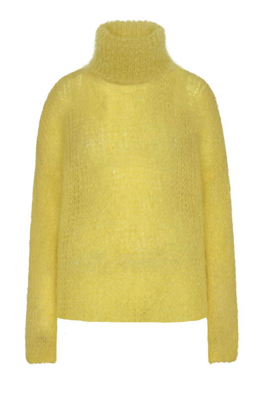 Livia LS Roll Neck Pullover Yellow