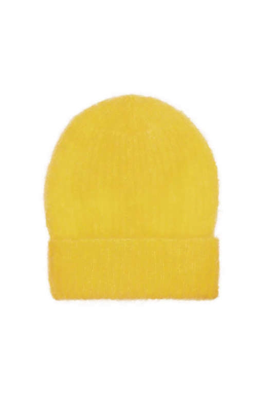 Mila Mohair Beanie Yellow
