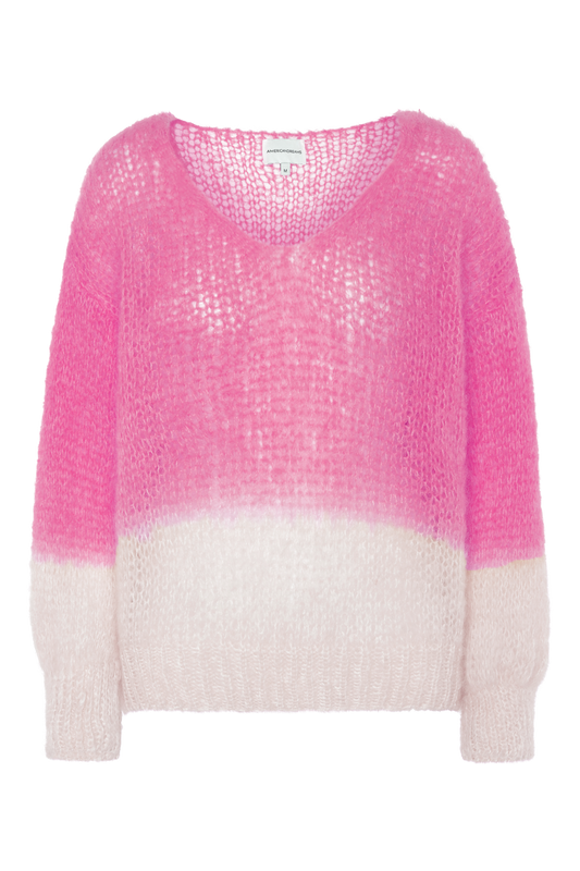 Milana Knit 2-Colored Pink/White