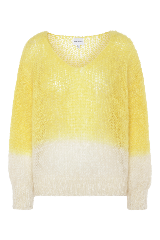 Milana Knit 2-Colored Yellow/White