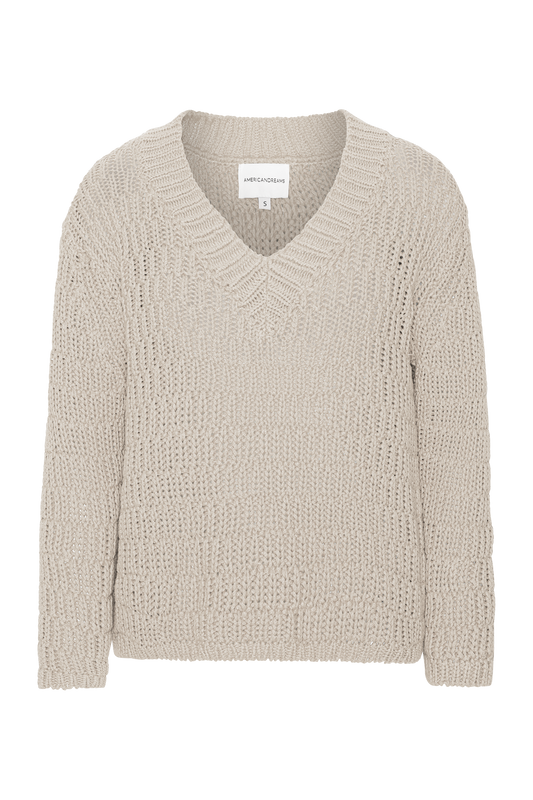 Sui Cotton Pullover Beige